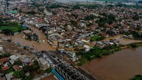 Banjir luapan Sungai Citarum ini diakibatkan karena intensitas hujan yang sangat tinggi pada Senin (24/5/2021) sore hingga malam hari.
