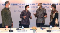 Dividen yang dibagikan untuk tahun buku 2020 senilai Rp269 miliar atau sebesar Rp18,00 per saham, nilai ini setara 38% dari laba bersih tahun lalu sebesar Rp702 miliar. Rapat Umum Pemegang Saham Tahunan dan Luar Biasa di Tangerang Selatan, Banten, Selasa (25/5/2021).
