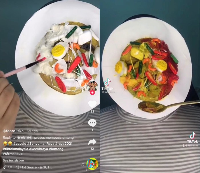 Gokil! Cewek Ini Jago Make Up Ubah Wajah Mirip Sepiring Opor dan Ketupat Gokil! Cewek Ini Jago Make Up Ubah Wajah Mirip Sepiring Opor dan Ketupat