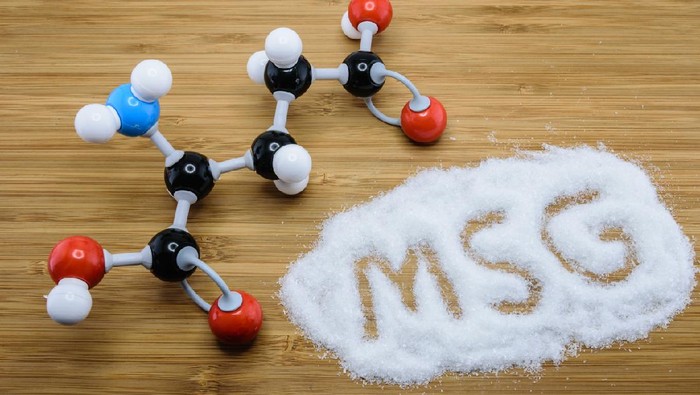 Ilustrasi Micin Molecule of glutamate (MSG), a flavor enhancer in many asian food