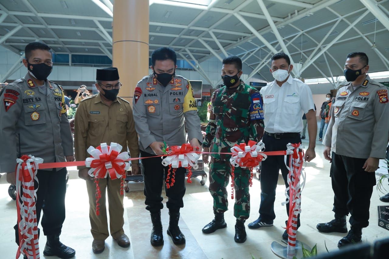 Penampakan Photo Booth Kampung Sehat 2 di Bandara Internasional Lombok