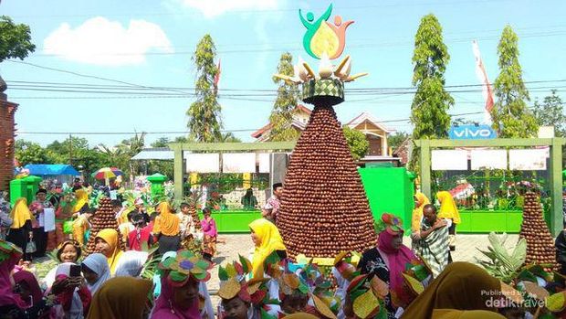 Keindahan Kebun Salak di Taman Maha Dewi Festival Salak Wedi.