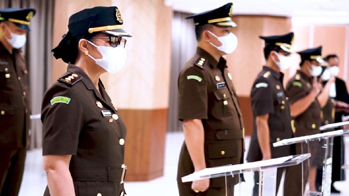 Pelantikan pejabat di lingkungan Jampidmil Kajagung