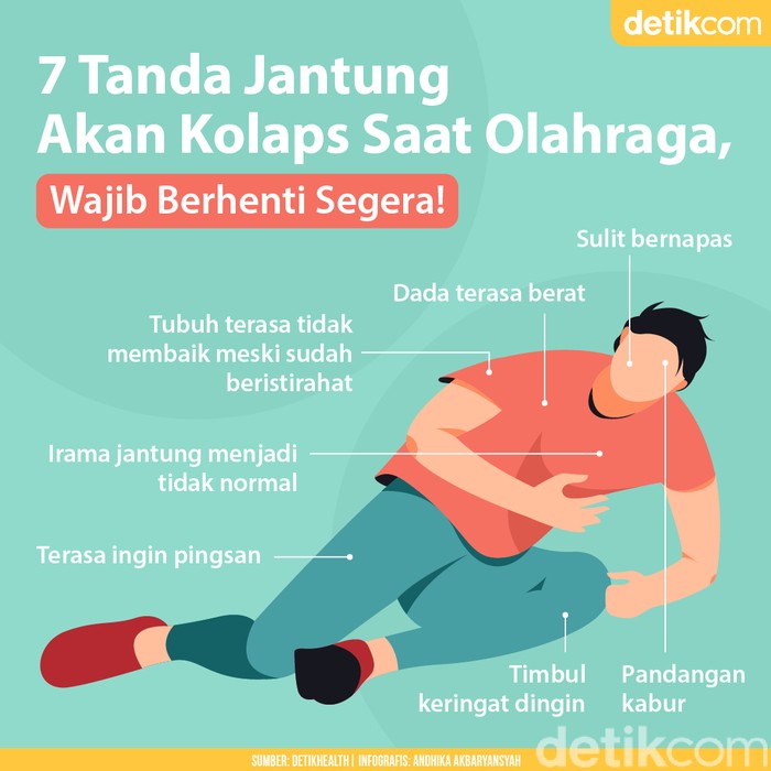 Perlu Tahu! Tanda-tanda Jantung Akan Kolaps Saat Olahraga