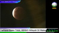 Fase Awal Gerhana Bulan Total Super Blood Moon, Ini Penampakannya