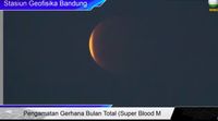 Fase Awal Gerhana Bulan Total Super Blood Moon, Ini Penampakannya