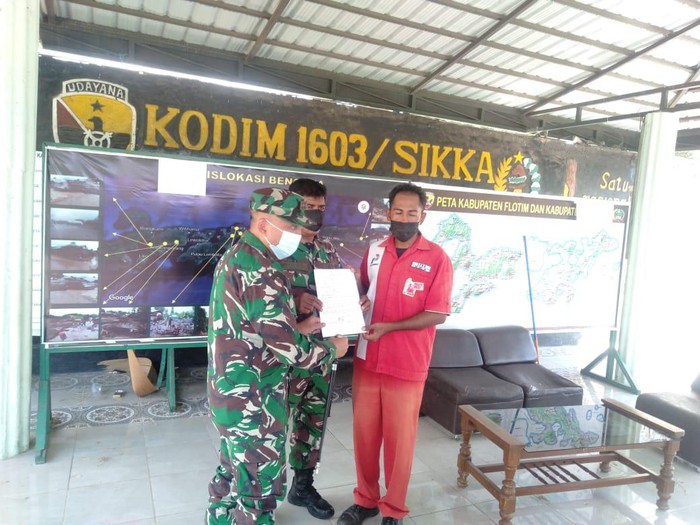 Proses perdamaian antara oknum TNI dan petugas SPBU di NTT (dok. TNI)