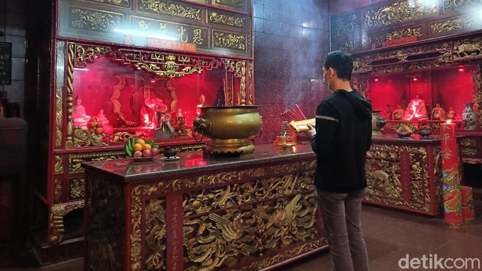 Suasana perayaan Waisak di Wihara Dharma Bhakti (Karin/detikcom)