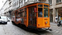 Trem khas melintas di Milan, Italia. Getty Images/Vittorio Zunino Celotto  