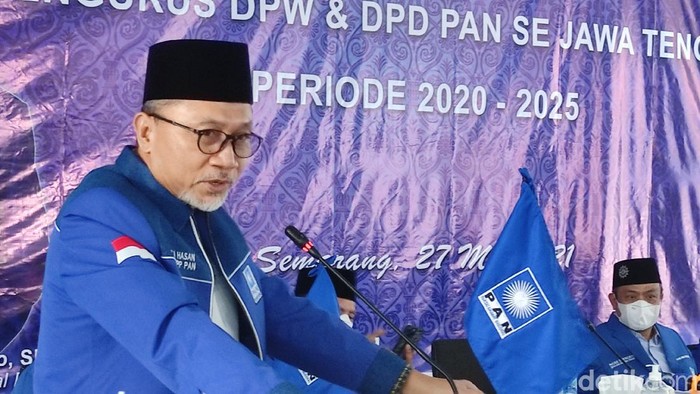Ketum PAN Zulkifli Hasan di Semarang, Kamis (27/5/2021).