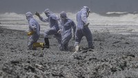 Akibat kebakaran tersebut, limbah dari kapal mencemari laut Sri Lanka hingga terdampar ke pinggir pantai.  