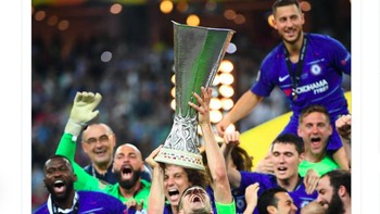 Fans Chelsea usil memposting dulu mereka juara untuk memanas-manasi penggemar MU. Foto: Twitter