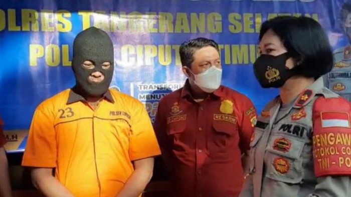 Pria yang ancam kurir di Ciputat, Tangsel jadi tersangka dan ditahan
