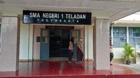 Sekolah terbaik posisi ke-10 se-Indonesia adalah SMAN 1 Yogyakarta. Sekolah ini mendapatkan nilai rerata sebesar 609,308. Foto: Pradita Utama