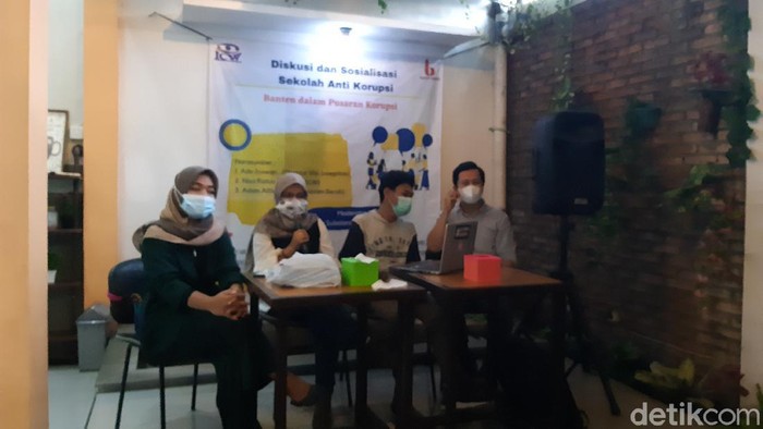 Diskusi soal Banten dalam Pusaran Korupsi di Serang (Foto: Bahtiar/detikcom)
