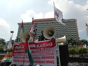 Gerakan Pekerja Muslim Demo di Kantor Perwakilan PBB: Israel Go to Hell!