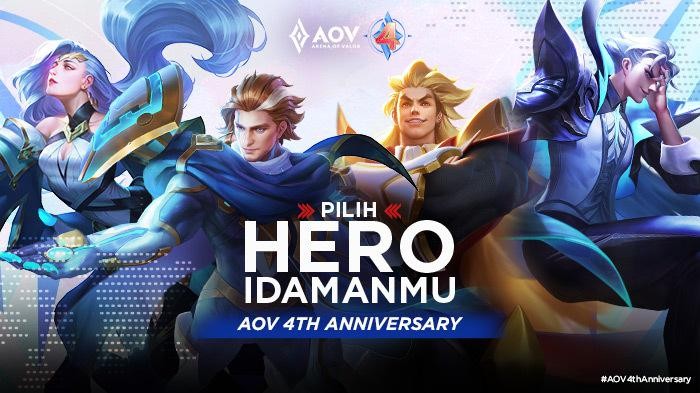 Inilah Hero-Hero Gratis di Ulang Tahun Arena of Valor yang Ke-4