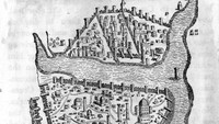 Sejak tahun 324 Masehi hingga awal abad ke-15 Masehi Konstantinopel menjadi ibukota dari Byzantium Romawi Timur. Konstantinopel terletak di antara benua Asia dan Eropa serta dibelah oleh Selat Bosporus. Getty Images/Hulton Archive  