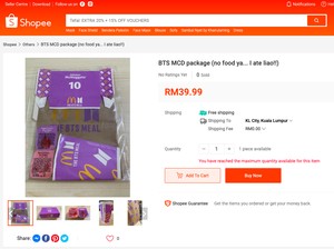 Kotak Kosong Bekas McDonalds BTS Meal Dijual Mahal dan Jadi Rebutan