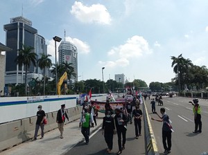 2.382 Polisi Amankan Aksi di Kedubes AS, Rekayasa Lalin Situasional