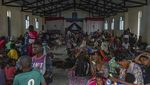 Pengungsi Gunung Berapi di Kongo Berebut Bantuan Makanan
