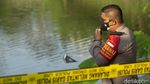 Penampakan Bagian Pesawat yang Jatuh di Danau Cibubur