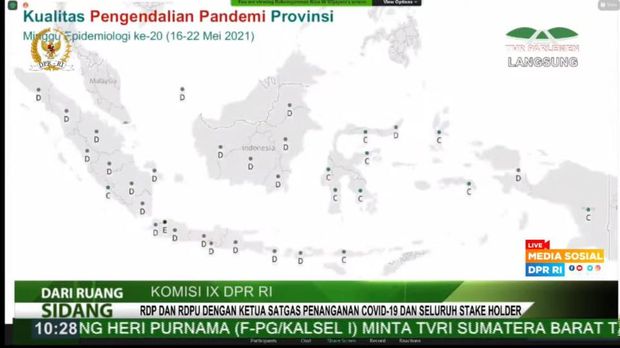 Screenshot pemaparan Wamenkes di Komisi IX DPR (YouTube DPR RI)