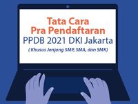 Tata Cara Pra Pendaftaran PPDB 2021 DKI Jakarta