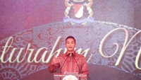 Anin juga memberikan sambutannya dalam acara Silaturahmi tersebut.