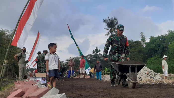 Jembatan Dua Desa Segera Dibangun TMMD 111 Kodim Banyuwangi