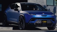 Fisker Ocean dipastikan memiliki tampilan yang berbeda dibandingkan dengan mobil listrik lainnya, karena memang di desain untuk Paus untuk melakukan kegiatan keagamaan dan menyapa umatnya. Foto: Pool (carscoops)