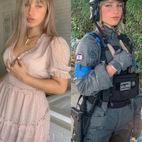 Begini beda penampilannya saat sedang berseragam dan bergaya feminin di keseharian. Foto: Instagram @callsignwaifu