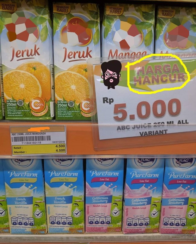 Disaat harga promo justru lebih mahal dari harga aslinya. Kalau gini mah namanya bukan promo. Foto: Instagram/@id.dagelan