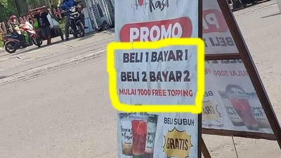7 Spanduk Promo Kocak Aneh Bin Ajaib Ini Isinya Bikin Bingung Pengin Ngakak