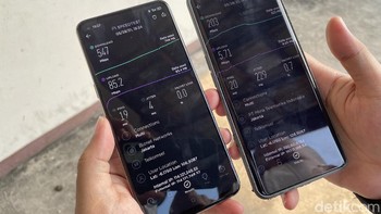 Perbandingan 5G dan 4G di area perumahan Kelapa Gading Timur. Foto: Adi Fida Rahman/detikINET