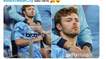 Fans City pun tak kuasa menahan kesedihan. Foto: Twitter