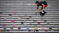 Temuan jasad anak-anak, dengan yang termuda berusia 3 tahun, ini memicu reaksi keras di berbagai wilayah Kanada, khususnya di kalangan masyarakat adat. AP Photo/Darryl Dyck  