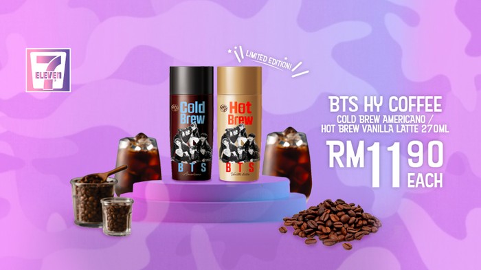 ARMY! 7-Eleven Kini Tawarkan Cold Brew dan Hot Brew BTS