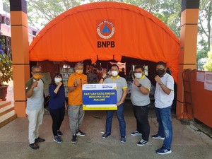 Blesscon Sumbang Bata Ringan untuk Perbaikan Fasilitas Umum di Malang