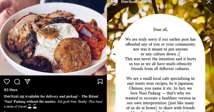 Sajikan Nasi Padang tanpa Zat Kotor, Kafe di Singapura Ini Dikritik dan Minta Maaf