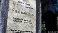 MEG Bartels meninggal pada tanggal 7 April 1936 dan dimakamkan di Pasir Datar sesuai surat wasiat yang disampaikan kepada anak sulungnya, Dr Max Bartels, yang mengharapkan dimakamkan berdekatan dengan museum dan pegunungan.