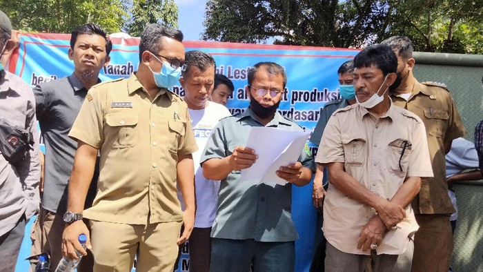 Pembacaan putusan penyitaan aset pabrik di Asahan (Perdana-detikcom)