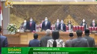 Pada 31 Mei 2021, bisa dibilang sebagai momen pertama kalinya sosok Azis terlihat di DPR usai kasus dugaan suap mantan penyidik KPK AKP Stepanus Robin Pattuju mencuat ke publik. (Foto: Screenshot YouTube DPR RI)