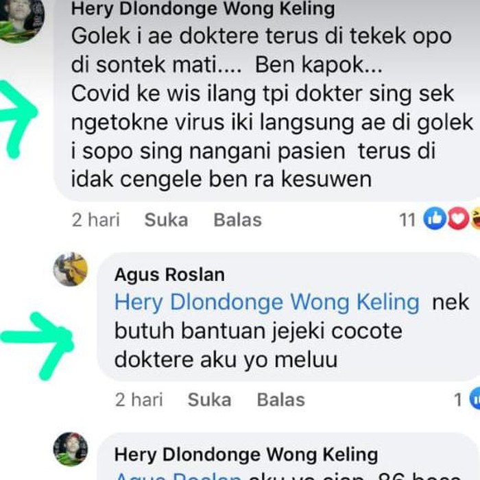 akun facebook ancam dokter
