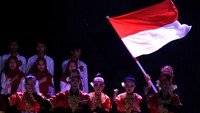 Kegiatan tersebut untuk menanamkan kembali nilai-nilai Pancasila, Bhinneka Tunggal Ika dan mempererat persatuan serta kesatuan bangsa. ANTARA FOTO/Dedhez Anggara