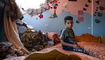 Potret Pilu Anak-anak Gaza Ratapi Kamar Tidurnya Hancur