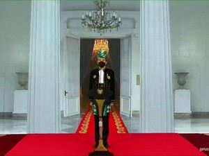 Melihat Lebih Dekat Baju Adat Tanah Bumbu yang Dikenakan Jokowi