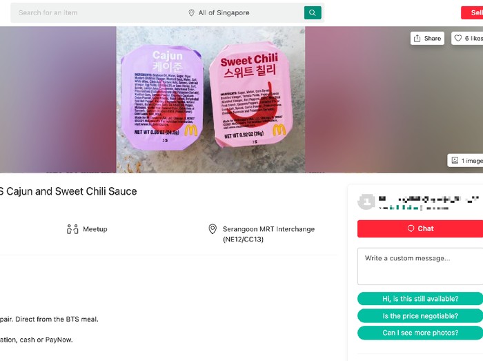 Saus BTS Meal Dijual Harga Rp 5,3 Juta Saus BTS Meal Dijual Harga Rp 5,3 Juta