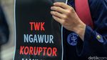 Bawa Batu Nisan dan Bendera Kuning, Mahasiswa Kritisi TWK KPK