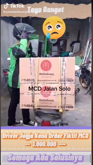 Duh! Driver Ojek Kena Orderan Fiktif Paket McDonald's hingga Rp 1 Juta